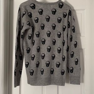 Chelsea & Theodore Cashmere Skull Sweater